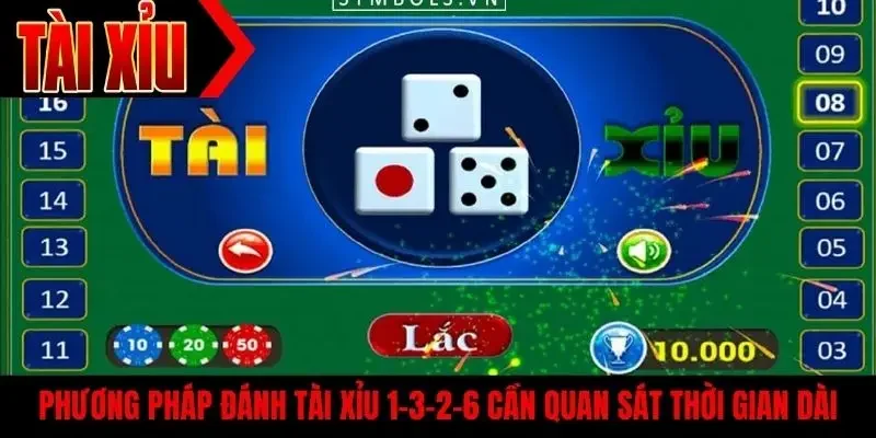 Phương pháp đánh tài xỉu 1-3-2-6  cần quan sát thời gian dài